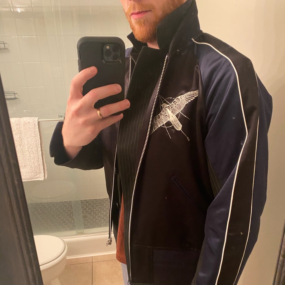 SOLD Sacai Dr Woo SS19 Embroidered Eagle Souvenir Jacket Blazer - Picture 16 of 16